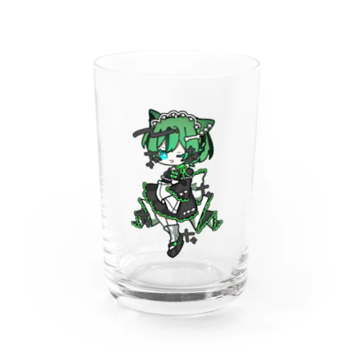 デフォルメメイドもな(ウインク) Water Glass