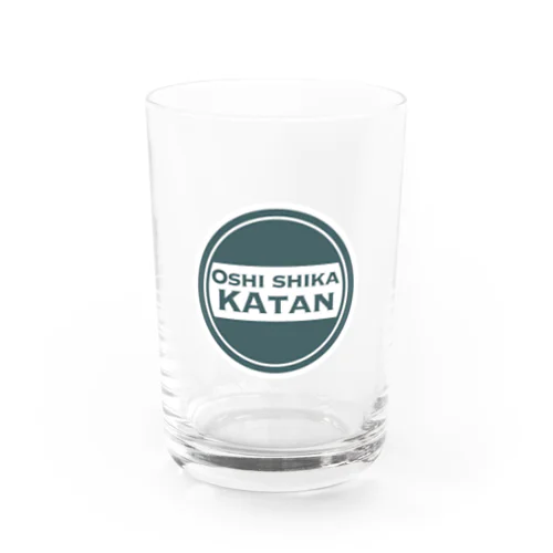 Oshi shika Katan ロゴ Water Glass