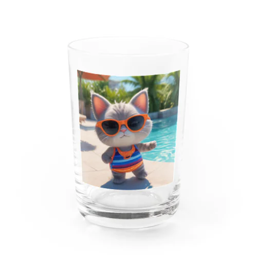 Fun cat ★ Water Glass