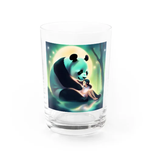 月夜のパンダと女の子5 Water Glass