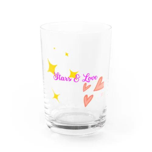 かわいいロゴふちなしver. Water Glass