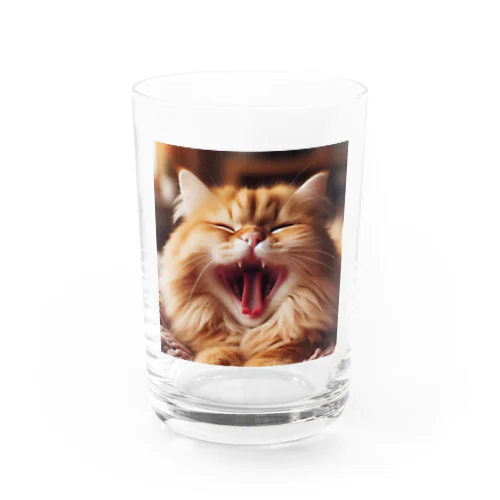 猫の変な顔コレクション Water Glass