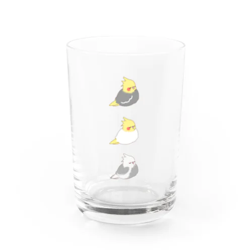 ねむねむオカメインコたち Water Glass