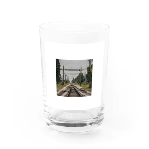 鉄道レールデザイン Water Glass