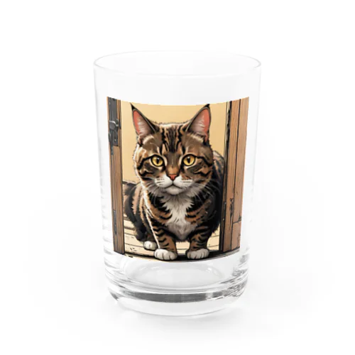 覗き猫ちゃん Water Glass