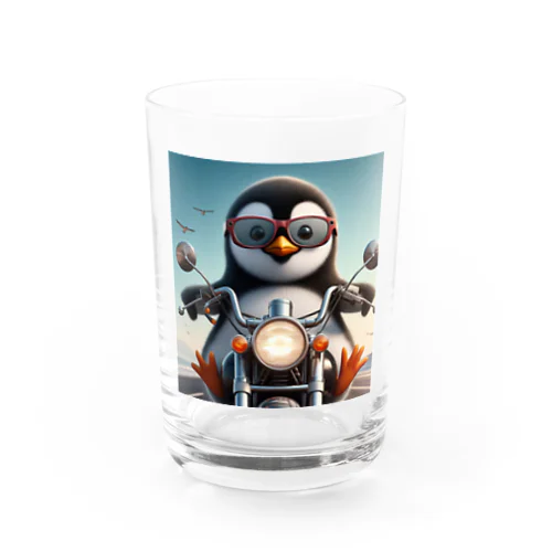 サングラスをかけたワイルドなペンギン① グラス