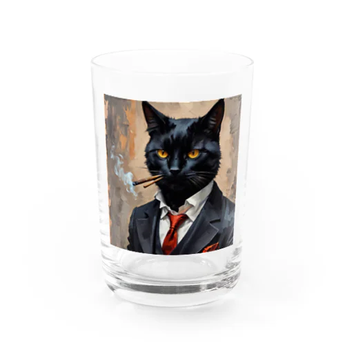 ダンディーな黒猫 グラス