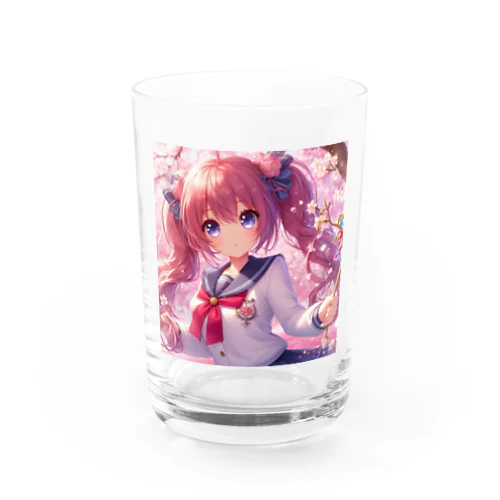 かわいい女の子のキャラクターグッズ Water Glass