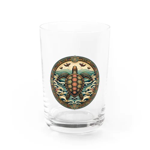 Ocean Dreams Logo Water Glass