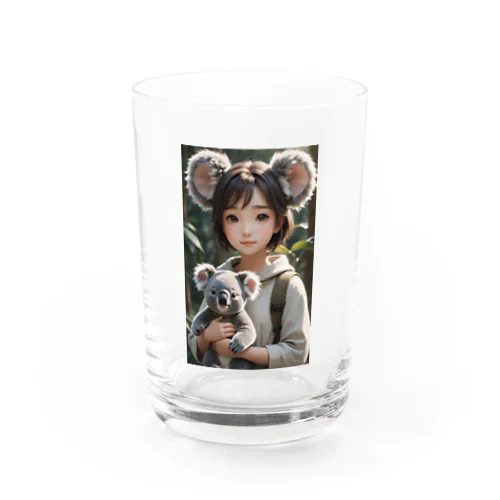 動物占いキャラクター<コアラ> Water Glass