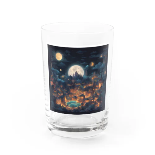 異世界風夜の町 Water Glass