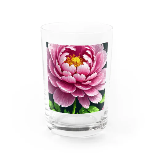 ピクセルアートの5月_芍薬 Water Glass