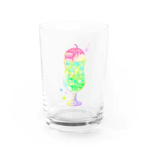 ねこねこメロンソーダ Water Glass