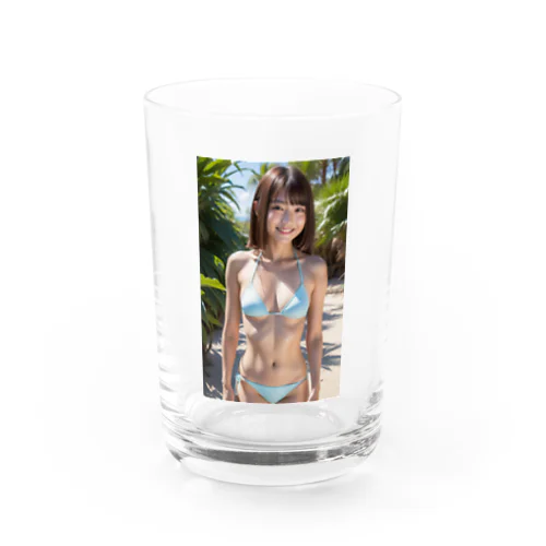 水着美女 Water Glass