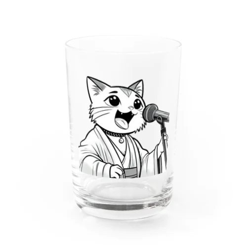 演歌ねこ Water Glass