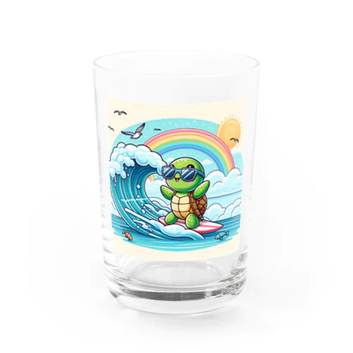 かめっち波乗りサーフィン Water Glass