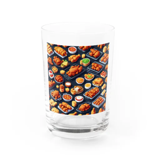 ドット絵シリーズ９チキン祭りゴージャスver. Water Glass