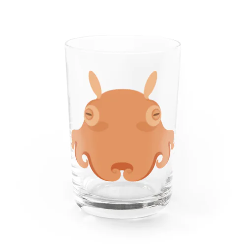 宇宙人のようなキュートでかわいい深海魚の仲間メンダコ Water Glass