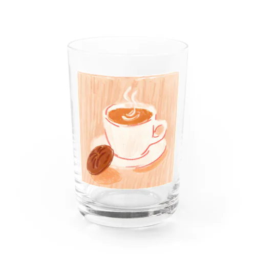 レトロ風なコーヒーイラストグッズ Water Glass