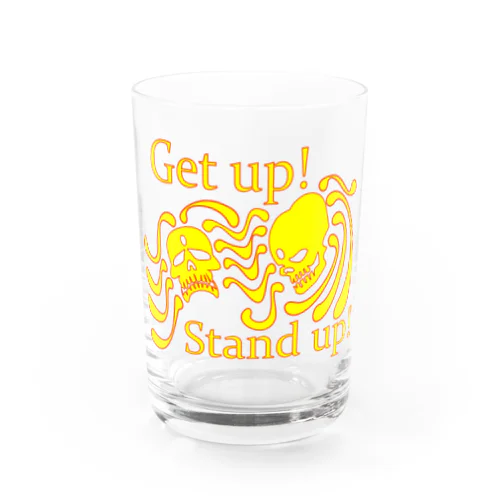 Get up! Stand up!（黄色） Water Glass