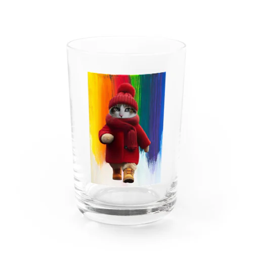 猫のゆずと７COLORS Water Glass