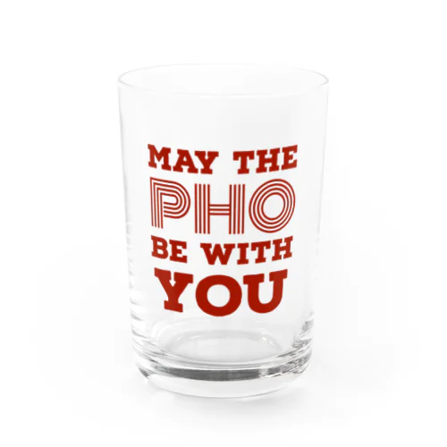 MAY THE PHO BE WITH YOU Water Glass