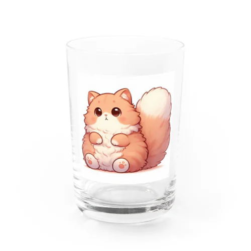 もふもふにゃんこ Water Glass