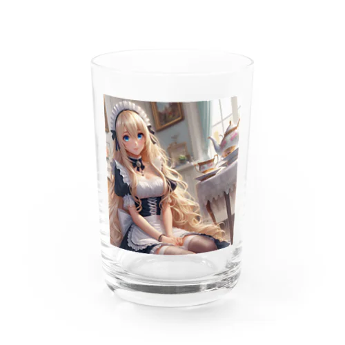 メイドさん　3Dアニメーション　美少女　漫画　アニメ Water Glass