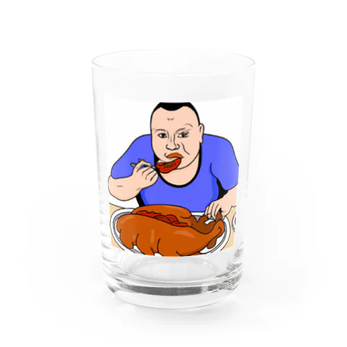 お肉大好きおじさん Water Glass