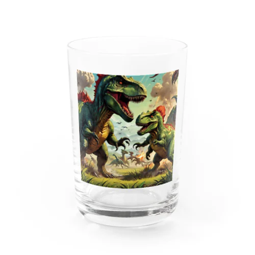 恐竜せんそう Water Glass