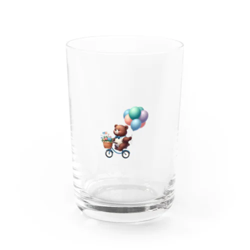 風船売りのクマさん Water Glass