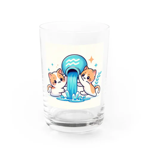 水瓶とネコ Water Glass