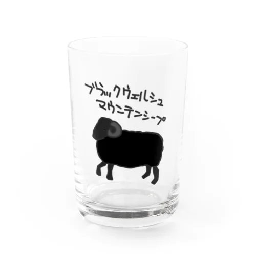 ブラックウェルシュマウンテンシープ Water Glass