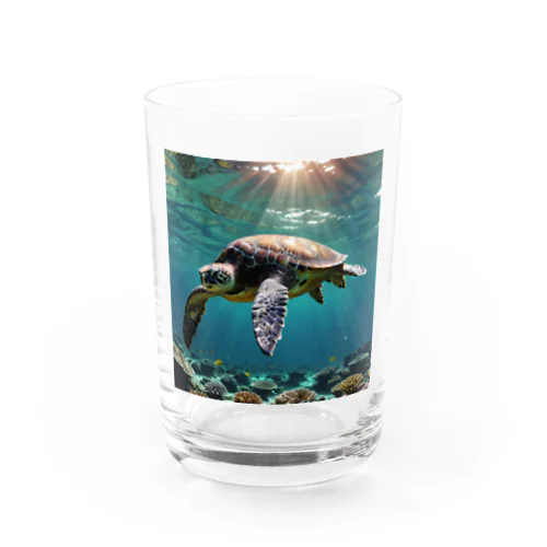 Sea Turtle Water Glass