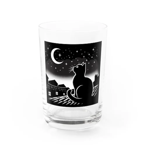 月夜の猫 グラス