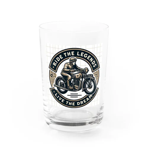 Ride the legends  Water Glass