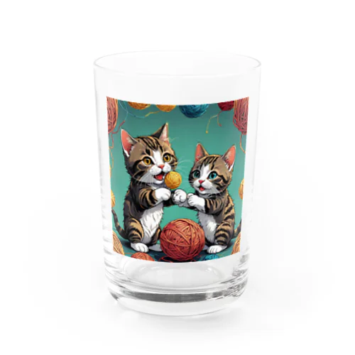 仲良し猫ちゃん Water Glass