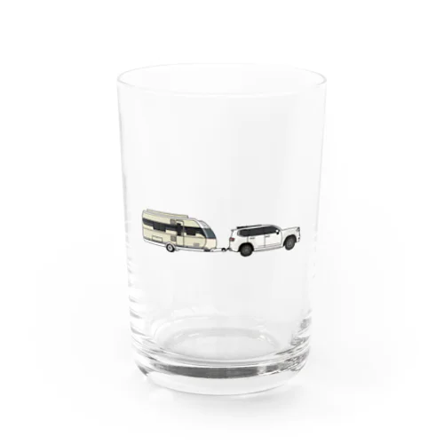 ランドクルーザー300とトレーラー Water Glass