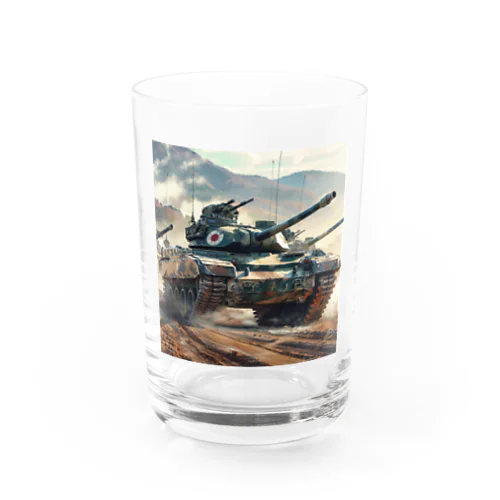 陸上自衛隊の戦車　kouchan 1616 Water Glass