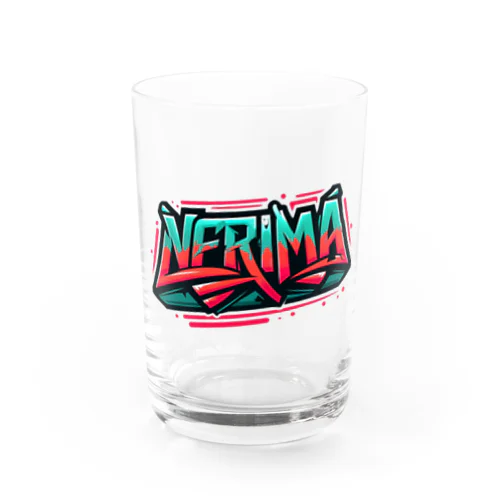 HipHopのグラフィティのロゴ「NERIMA(練馬)」 Water Glass