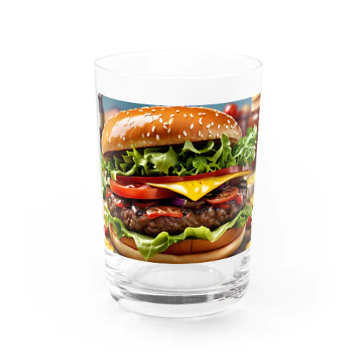 ファストフードの王様ハンバーガー(小物) Water Glass