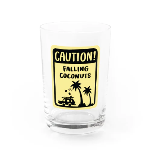 CAUTION COCONUT Water Glass