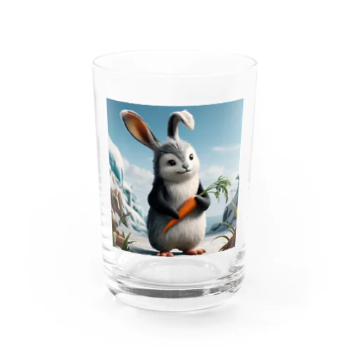 ペンギンとウサギの子供 Water Glass