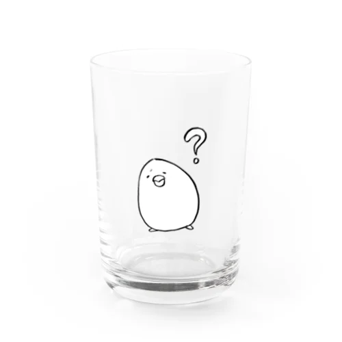 なにかがわからないひよこ Water Glass