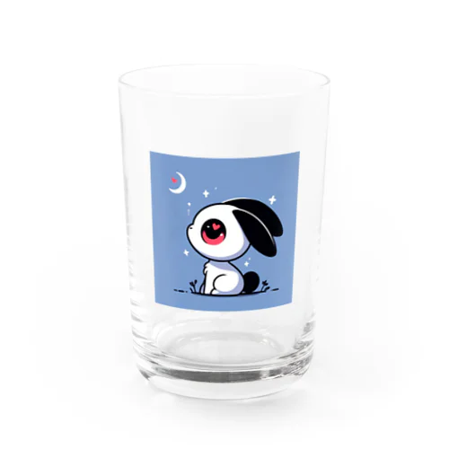 ハートうさぎさんと夜空 Water Glass