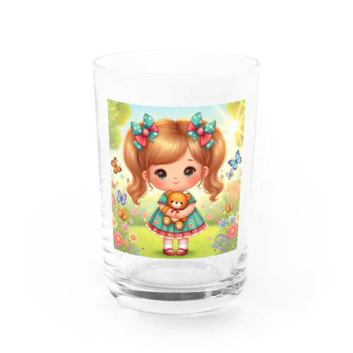 にこにこ女の子 Water Glass