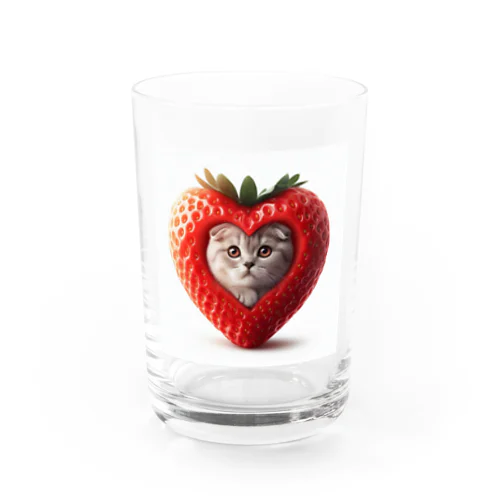 いちごねこ　すこにゃん Water Glass