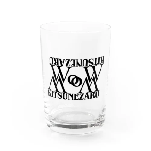 WoWキツネザル　ロゴ Water Glass