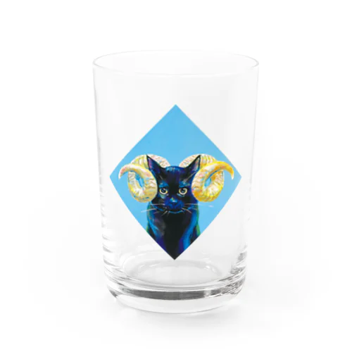 horned cat（ヒツジ）（手描き） グラス