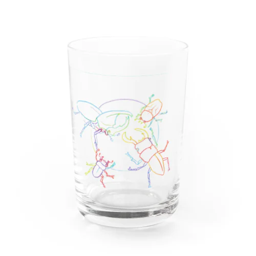 ★カブトムシ　クワガタムシ　オス　メス Water Glass